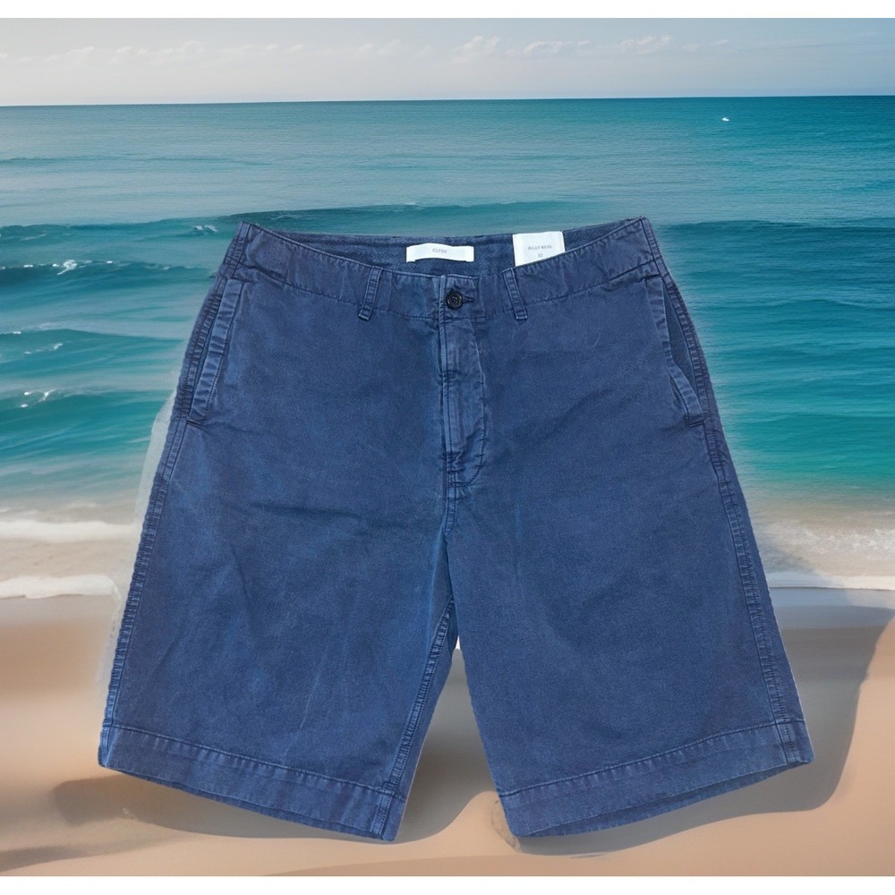 Billy Reid Clyde Shorts Men 32 Navy Blue Summer Golf Beach Island Resort Cruise